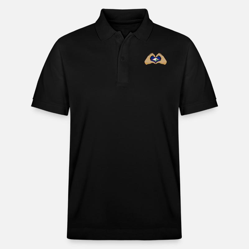 Sint Eustatius - Stanley/Stella Unisex Bio-Poloshirt PREPSTER - Schwarz