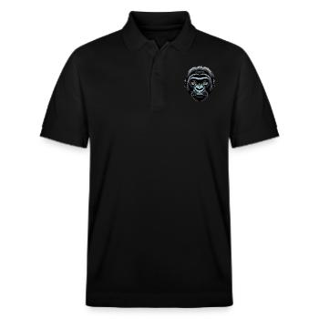 Gorilla - Stanley/Stella Unisex Bio-Poloshirt PREPSTER - Schwarz - Vorne - Roxy (174cm) & Andy (188cm)