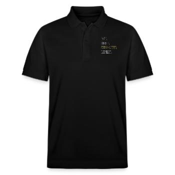 Wing Chun - Stanley/Stella Unisex Bio-Poloshirt PREPSTER - Schwarz - Vorne - Roxy (174cm) & Andy (188cm)