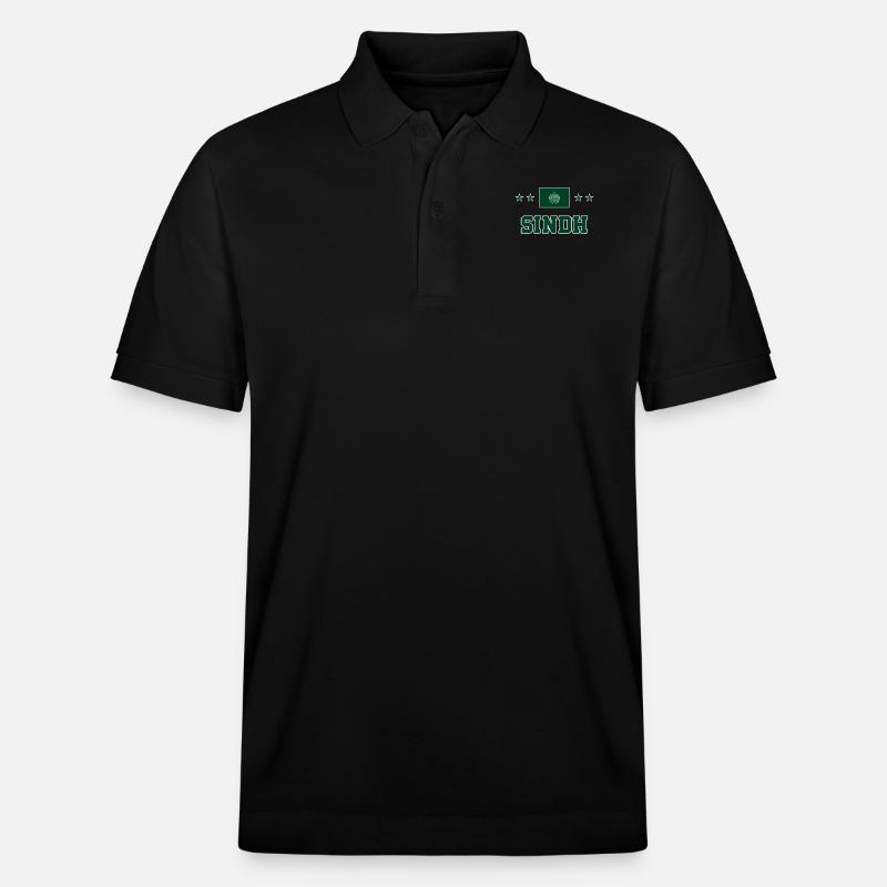 Sindh - Polo PREPSTER bio Stanley/Stella Unisexe - noir