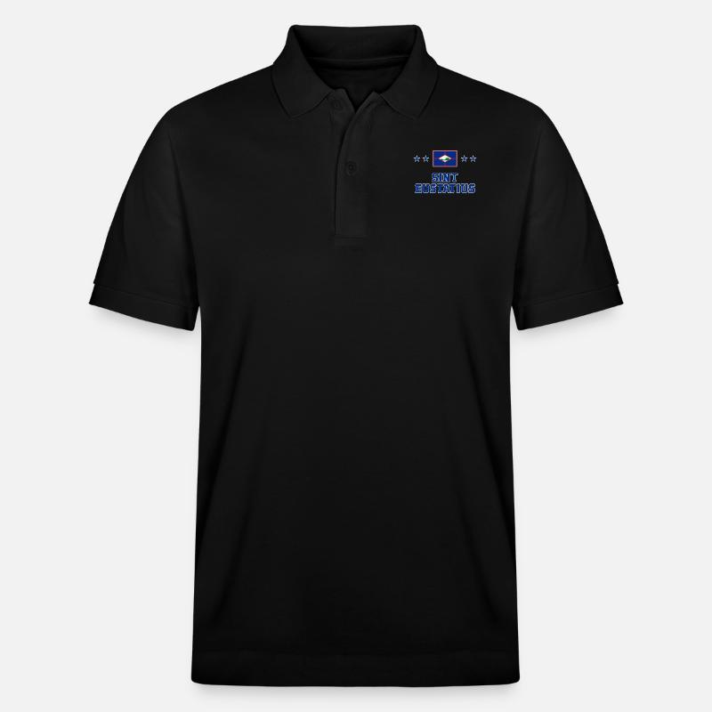 Sint Eustatius - Polo PREPSTER bio Stanley/Stella Unisexe - noir