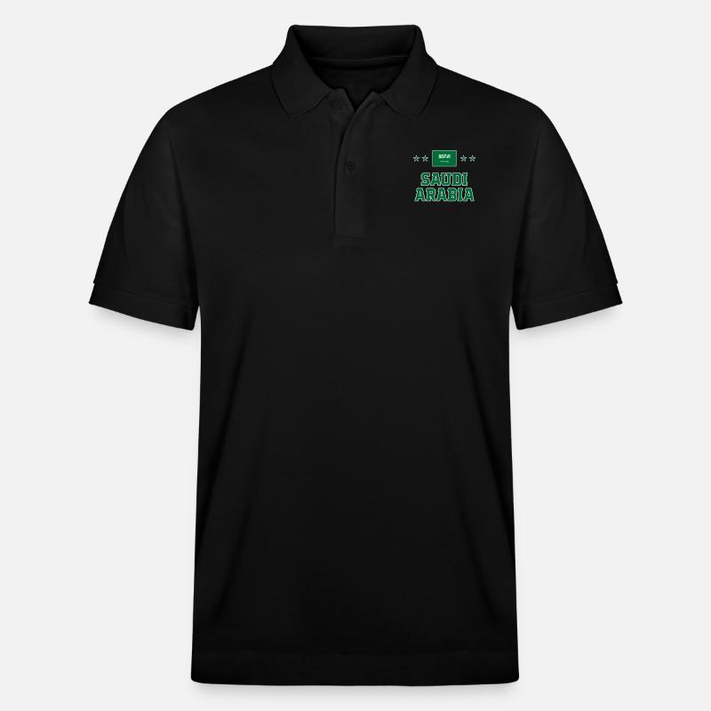 Saudi-Arabien - Stanley/Stella Unisex Bio-Poloshirt PREPSTER - Schwarz