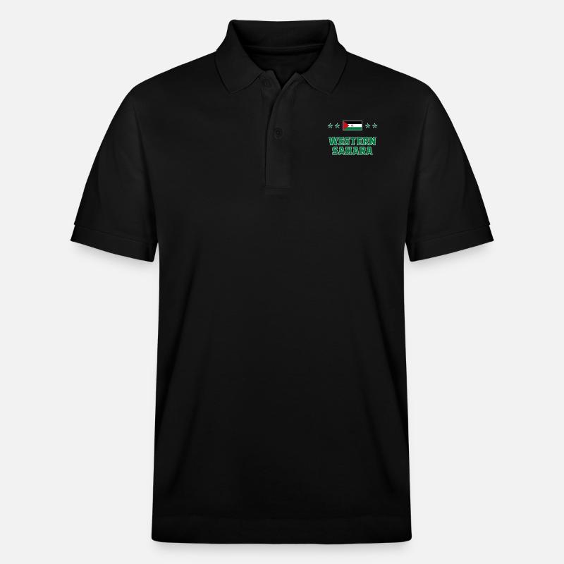 Westsahara - Stanley/Stella Unisex Bio-Poloshirt PREPSTER - Schwarz
