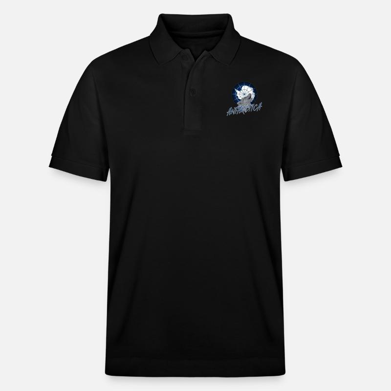 Antarktis - Stanley/Stella Unisex Bio-Poloshirt PREPSTER - Schwarz