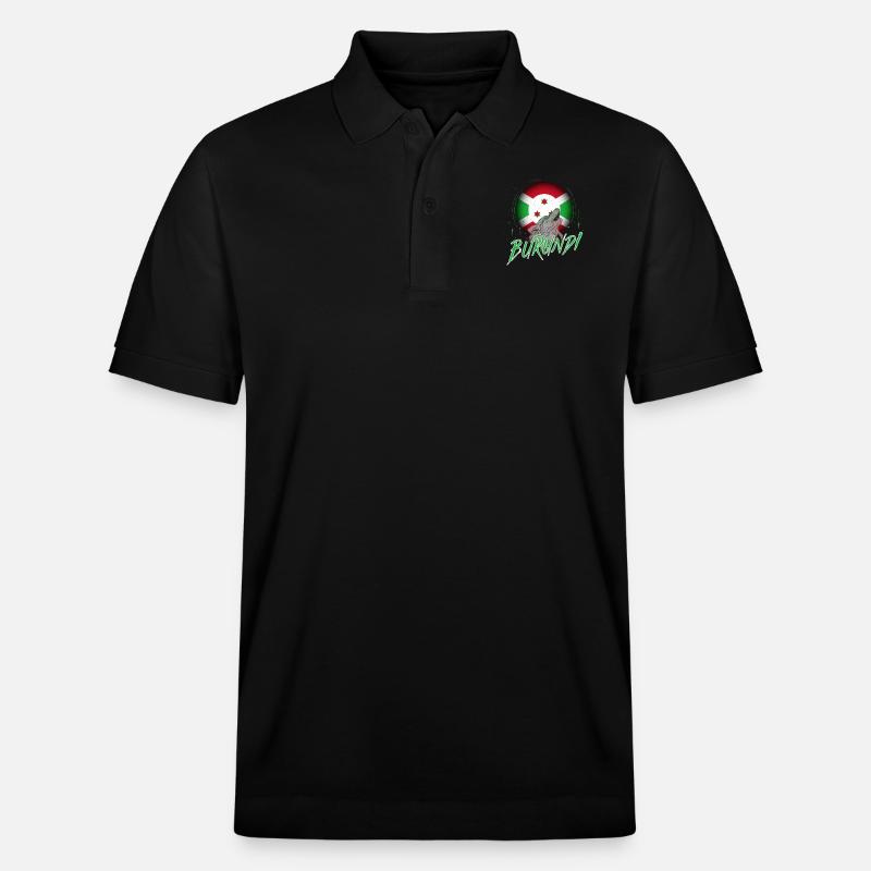 Burundi - Polo PREPSTER bio Stanley/Stella Unisexe - noir