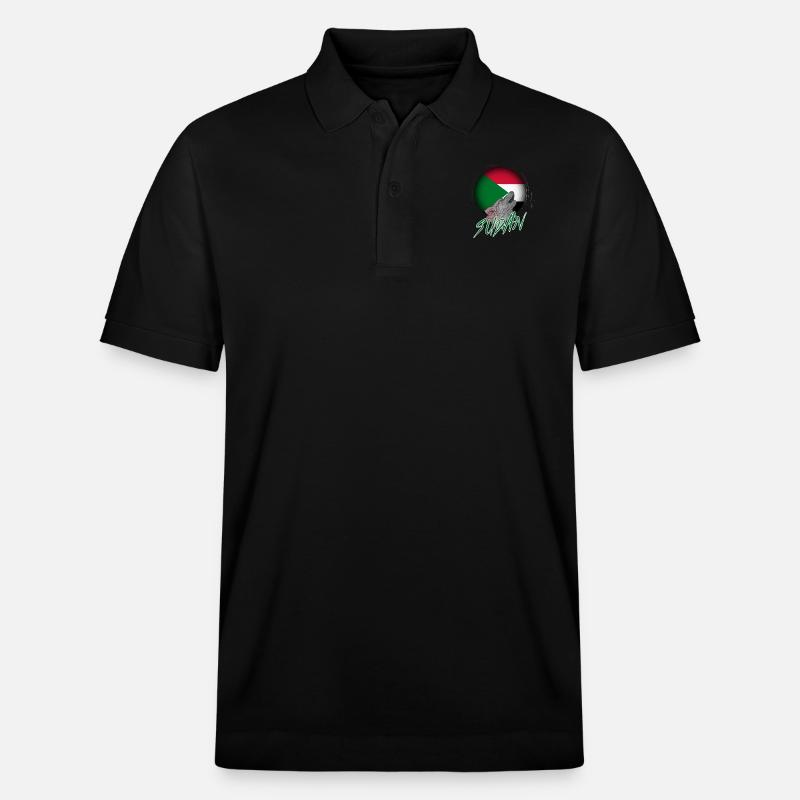 Sudan - Stanley/Stella Unisex Bio-Poloshirt PREPSTER - Schwarz