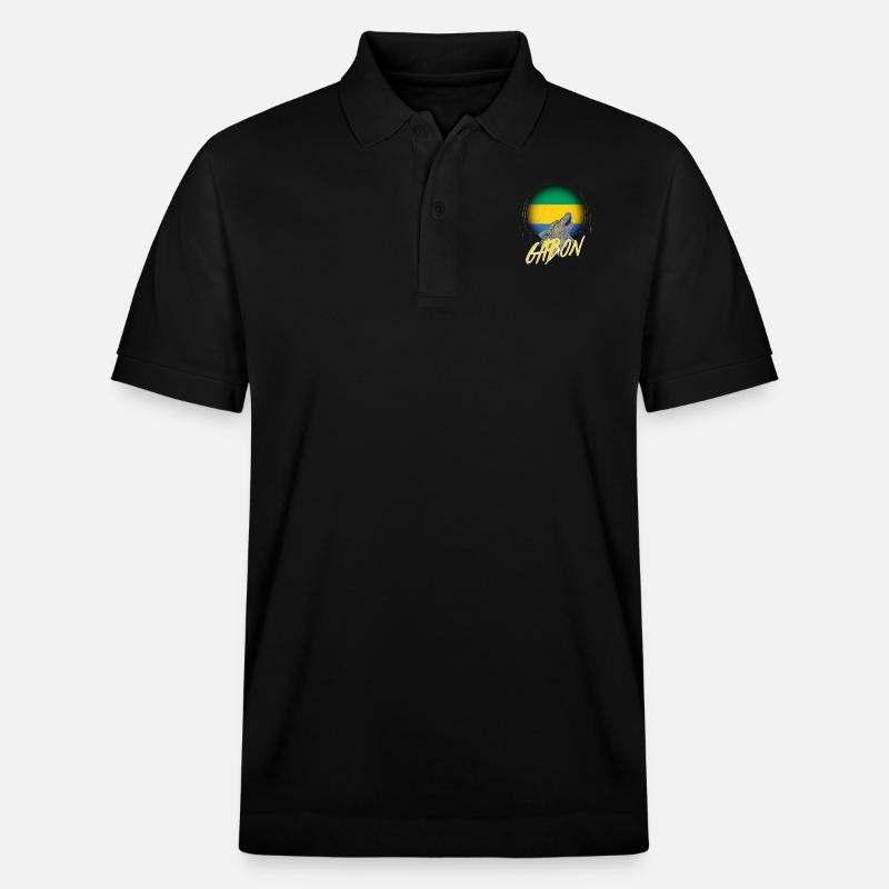 Gabun - Stanley/Stella Unisex Bio-Poloshirt PREPSTER - Schwarz