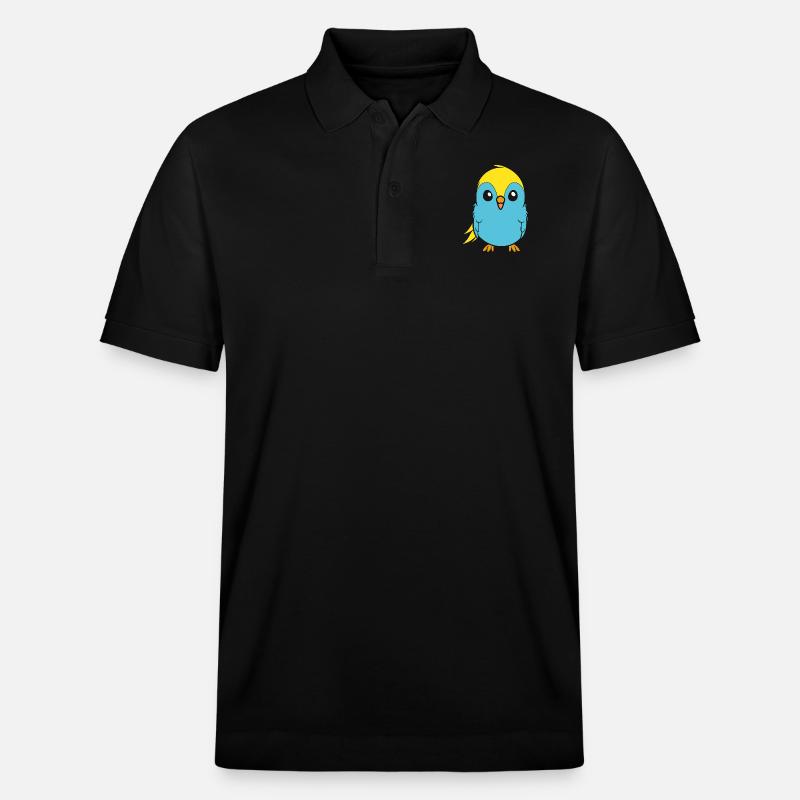 Mignonne petite perruche - Polo PREPSTER bio Stanley/Stella Unisexe - noir