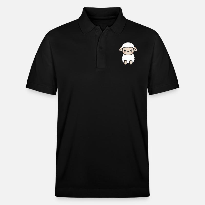 Bébé mouton petit brebis - Polo PREPSTER bio Stanley/Stella Unisexe - noir