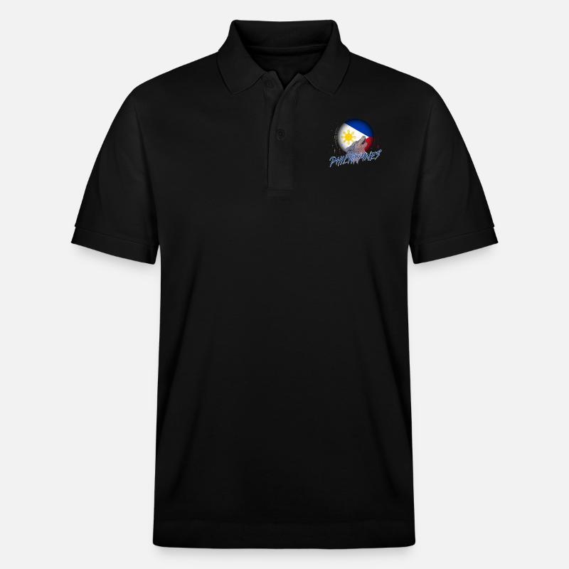 Philippinen - Stanley/Stella Unisex Bio-Poloshirt PREPSTER - Schwarz