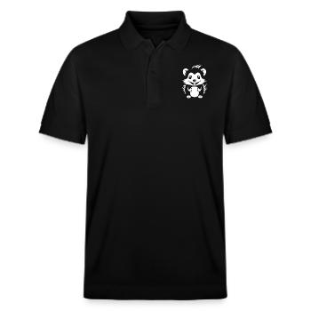 Skunk - Stanley/Stella Unisex Organic Polo Shirt PREPSTER - black - Front - Roxy (174cm) & Andy (188cm)