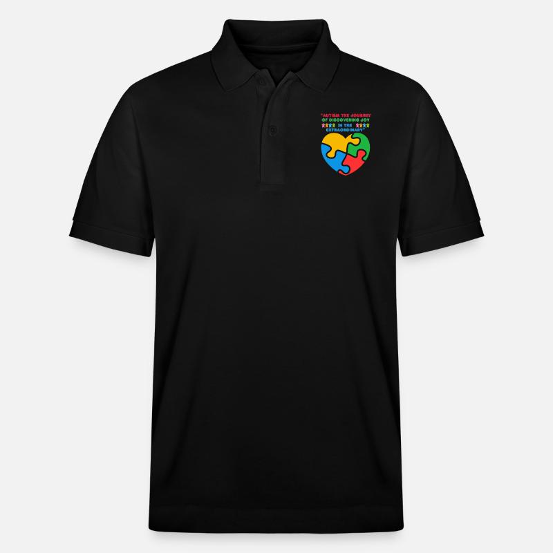 Autismus - Stanley/Stella Unisex Bio-Poloshirt PREPSTER - Schwarz
