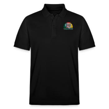 Kamerun - Stanley/Stella Unisex Bio-Poloshirt PREPSTER - Schwarz - Vorne - Roxy (174cm) & Andy (188cm)