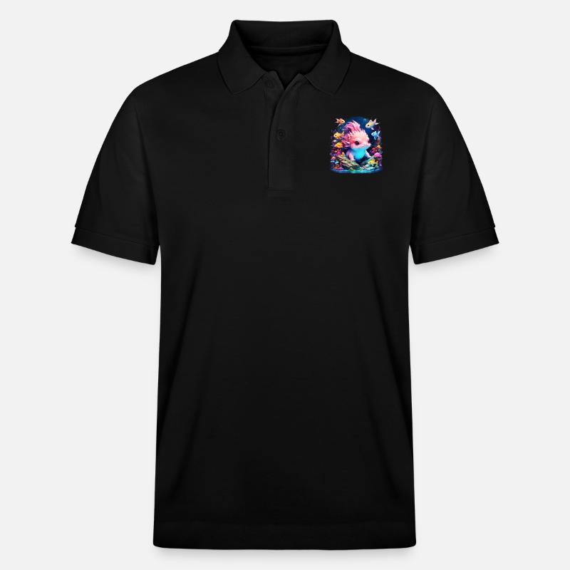 Axolotl - Stanley/Stella Unisex Bio-Poloshirt PREPSTER - Schwarz