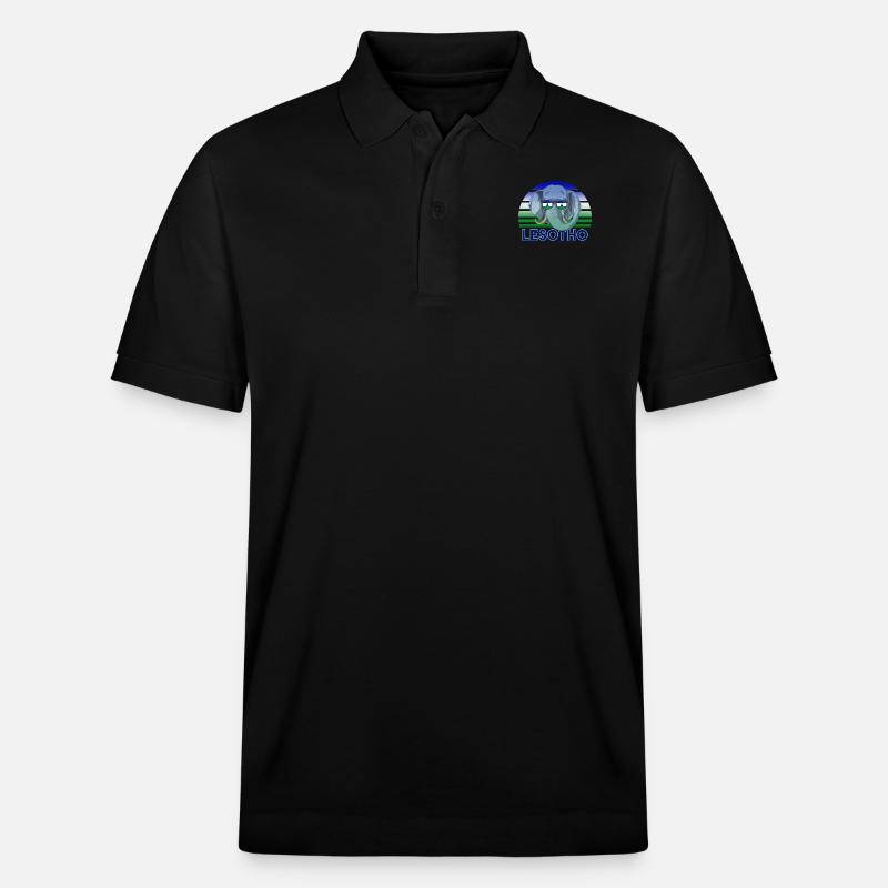 Lesotho - Stanley/Stella Unisex Bio-Poloshirt PREPSTER - Schwarz