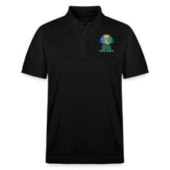Saint Vincent and the Grenadines - Stanley/Stella Unisex Organic Polo Shirt PREPSTER - black - Front - Roxy (174cm) & Andy (188cm)