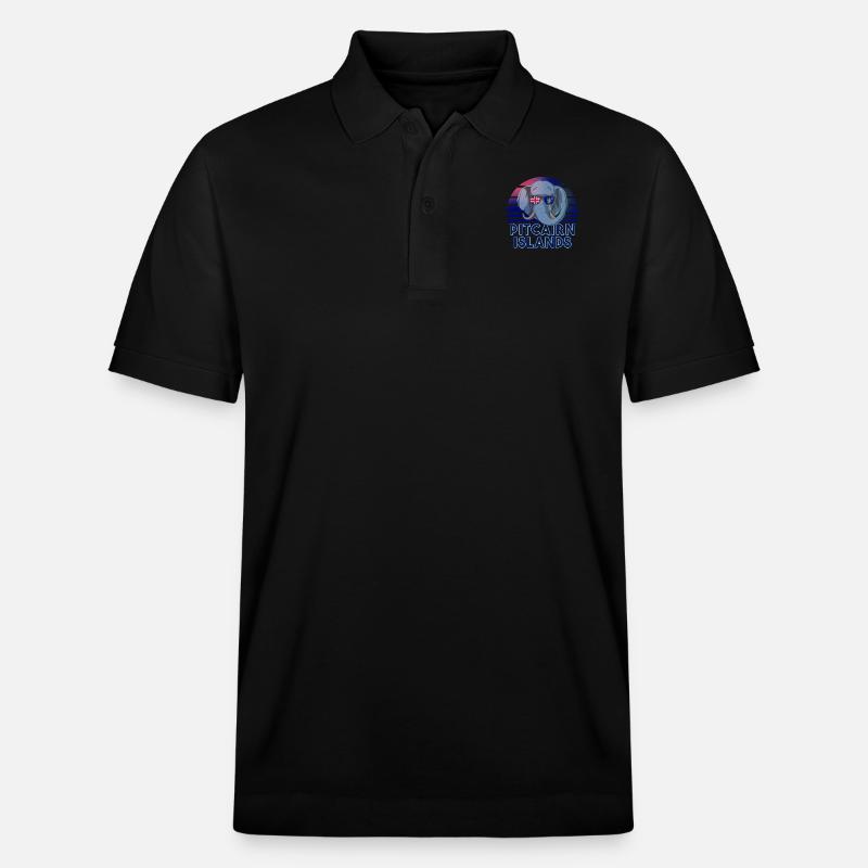 Pitcairn (Îles) - Polo PREPSTER bio Stanley/Stella Unisexe - noir