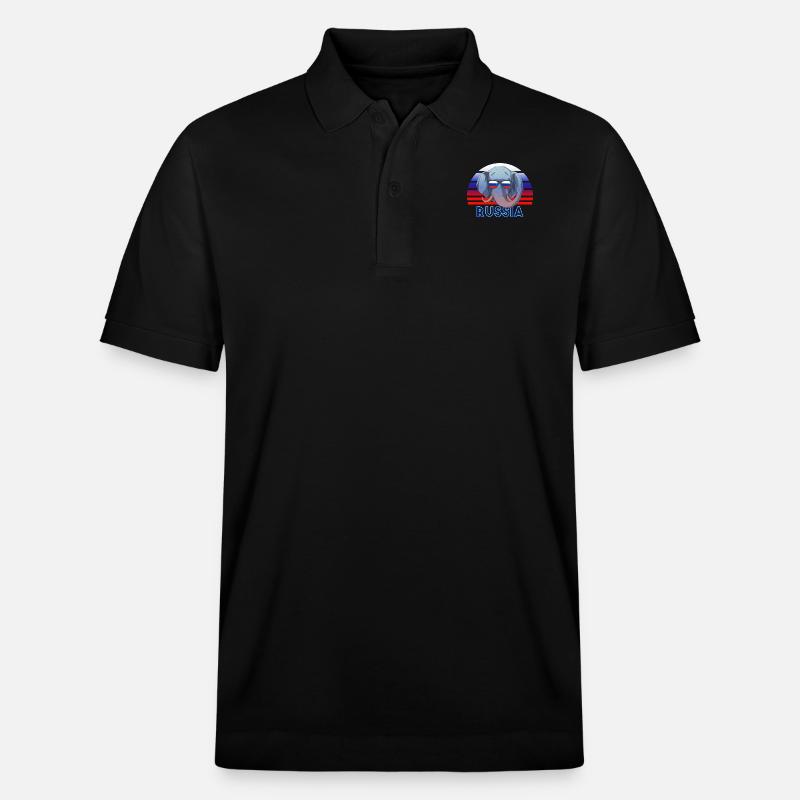 Russie - Polo PREPSTER bio Stanley/Stella Unisexe - noir