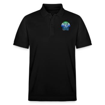 Sierra Leone - Stanley/Stella Unisex Bio-Poloshirt PREPSTER - Schwarz - Vorne - Roxy (174cm) & Andy (188cm)