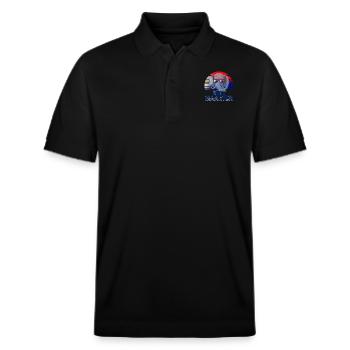 Sint Maarten - Stanley/Stella Unisex Organic Polo Shirt PREPSTER - black - Front - Roxy (174cm) & Andy (188cm)
