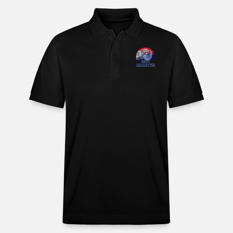 Sint Maarten - Stanley/Stella Unisex Bio-Poloshirt PREPSTER - Schwarz