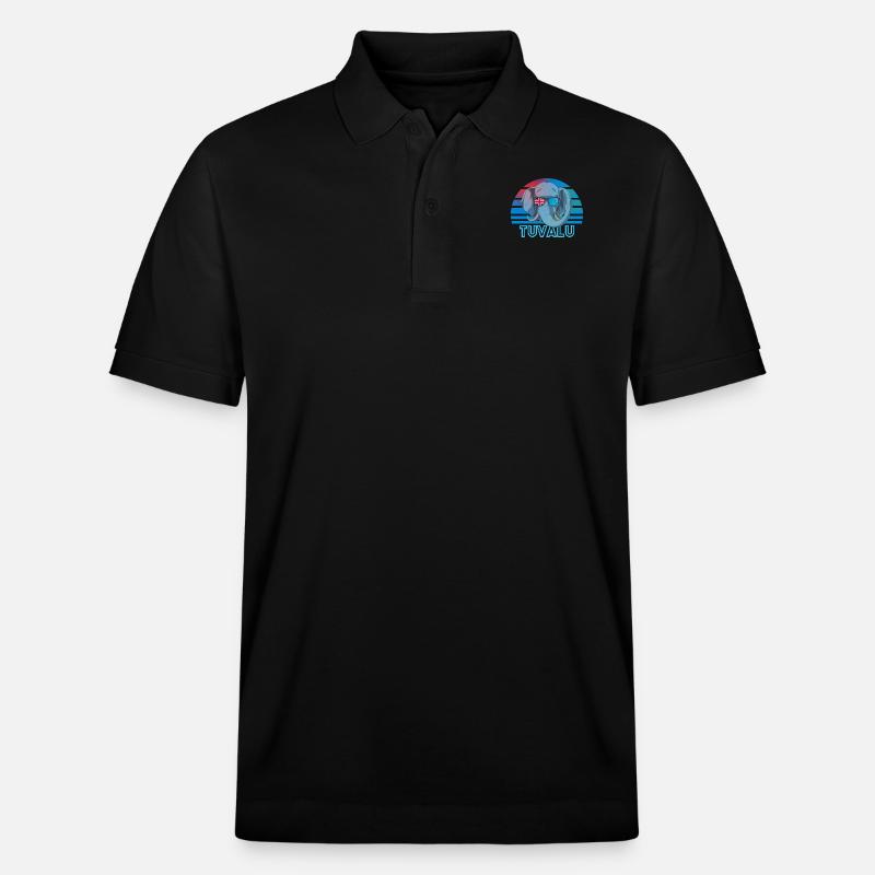 Tuvalu - Stanley/Stella Unisex Bio-Poloshirt PREPSTER - Schwarz