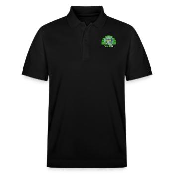 Zaire - Stanley/Stella Unisex Bio-Poloshirt PREPSTER - Schwarz - Vorne - Roxy (174cm) & Andy (188cm)