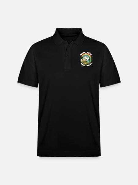 Camping Camper Caravan Camping Arc-en-ciel - Polo PREPSTER bio Stanley/Stella Unisexe - noir