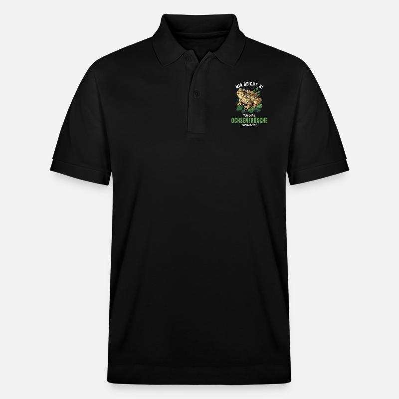 Ochsenfrösche Ochsenfrosch - Stanley/Stella Unisex Bio-Poloshirt PREPSTER - Schwarz