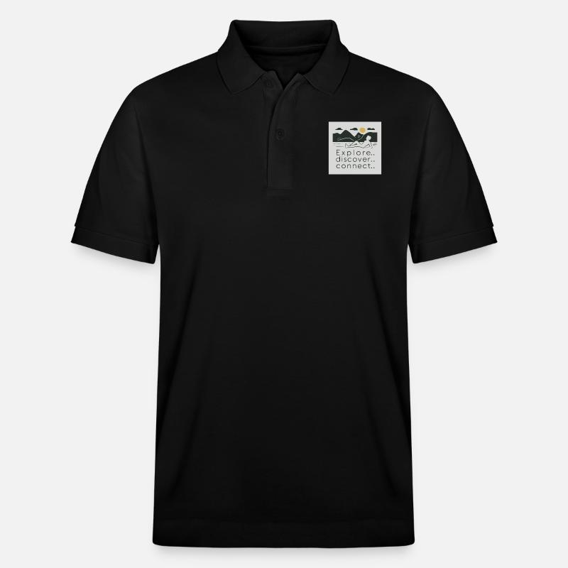 EXPLORER. DÉCOUVRIR. RELIER. - Polo PREPSTER bio Stanley/Stella Unisexe - noir