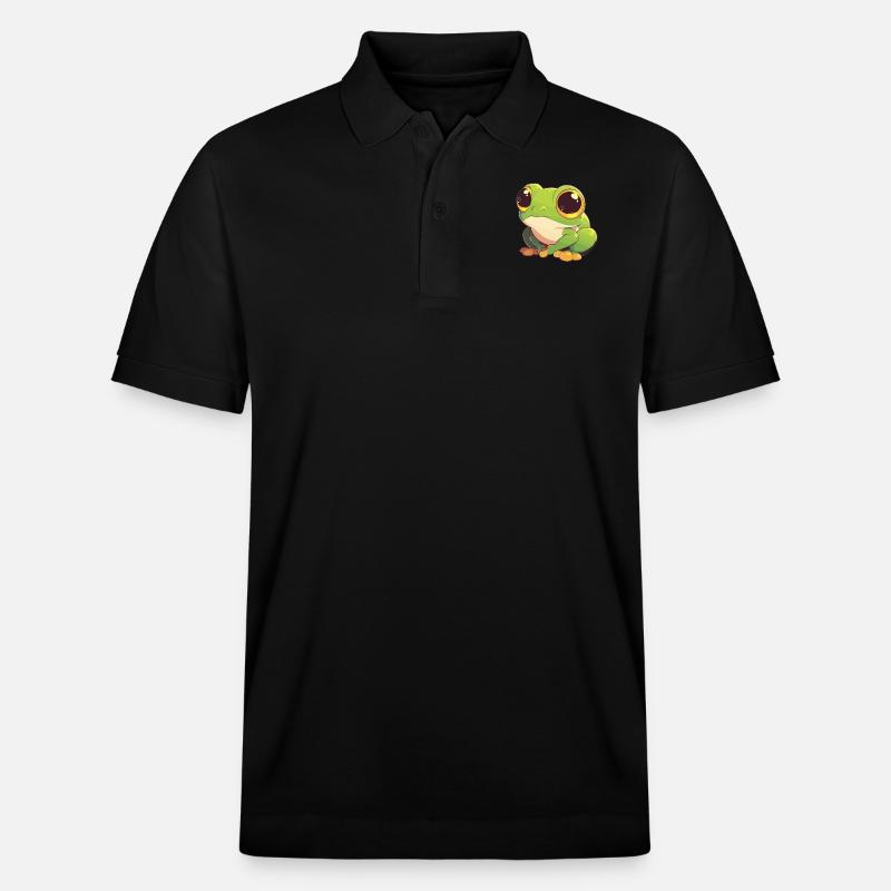 Tree Frog Baumfrösche Baumfrosch - Stanley/Stella Unisex Bio-Poloshirt PREPSTER - Schwarz