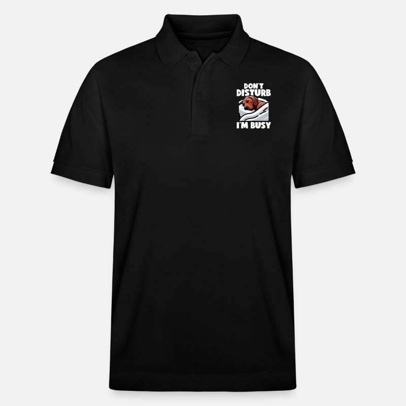 Rhodesian Ridgeback Dog Rhodesian Ridgebacks - Stanley/Stella Unisex Organic Polo Shirt PREPSTER - black