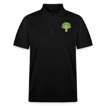 brocoli - Polo PREPSTER bio Stanley/Stella Unisexe - noir - Devant - Roxy (174cm) & Andy (188cm)