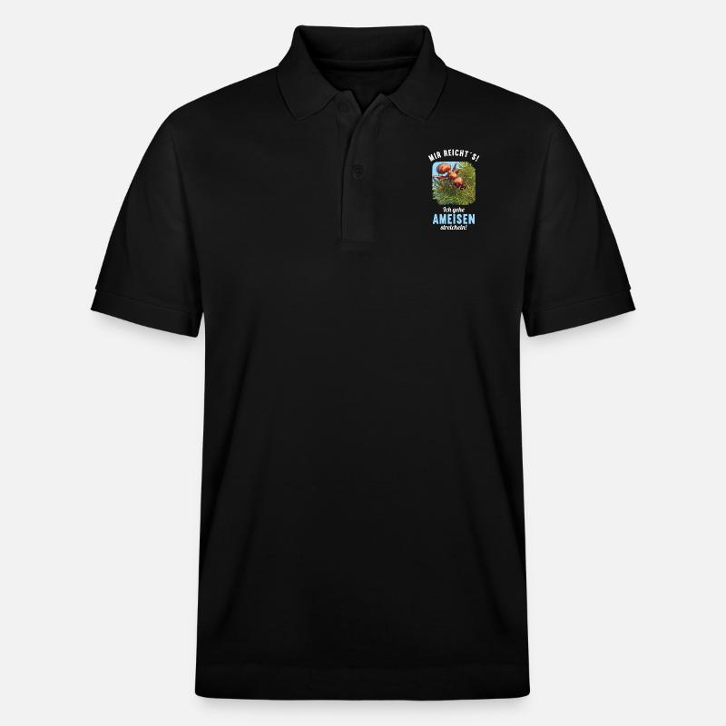 Fourmis fourmis - Polo PREPSTER bio Stanley/Stella Unisexe - noir