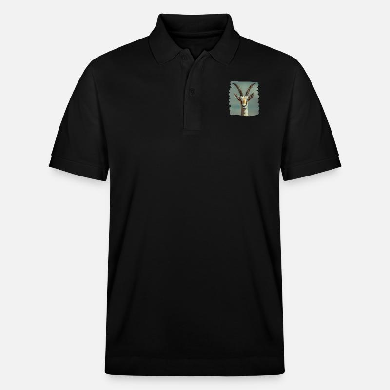 Antelope Antilopen Antilope - Stanley/Stella Unisex Bio-Poloshirt PREPSTER - Schwarz
