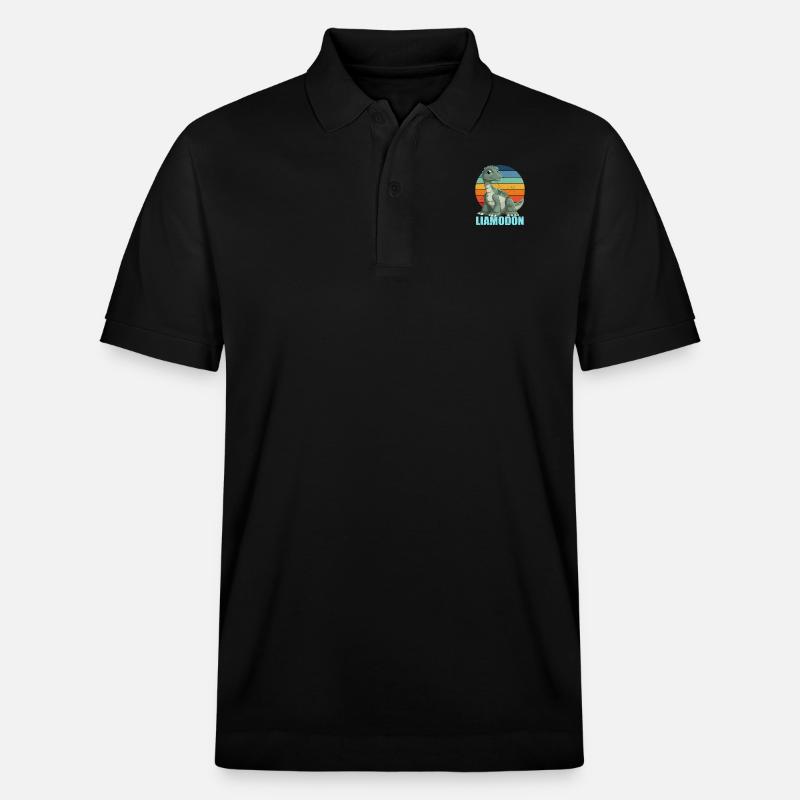 Liamodon Geschenkidee für Liam - Stanley/Stella Unisex Bio-Poloshirt PREPSTER - Schwarz