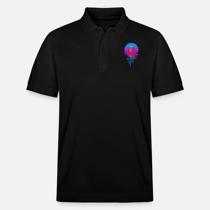 Sunset Strawberry - Stanley/Stella Unisex Bio-Poloshirt PREPSTER - Schwarz