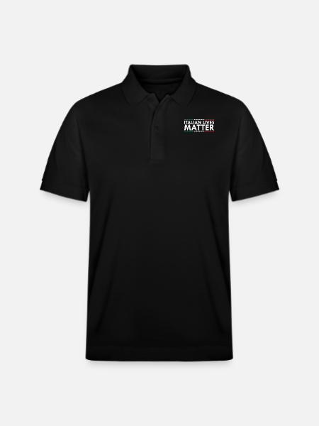 Italian Lives Matter - Stanley/Stella Unisex Organic Polo Shirt PREPSTER - black