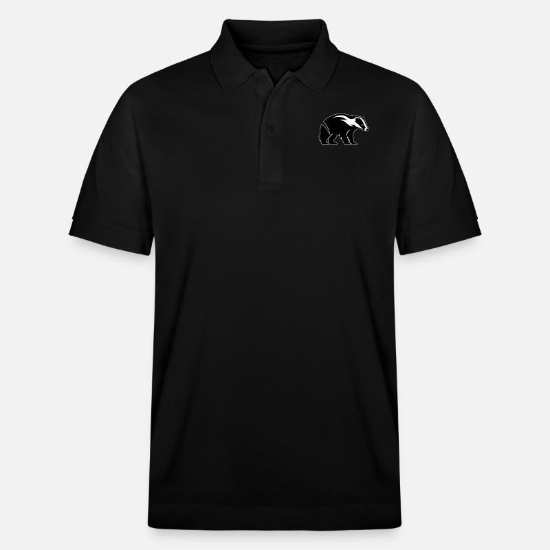 Blaireau Dachse Dachs - Polo PREPSTER bio Stanley/Stella Unisexe - noir