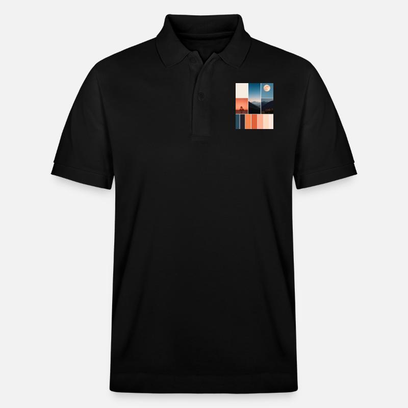 Gebirge - Stanley/Stella Unisex Bio-Poloshirt PREPSTER - Schwarz