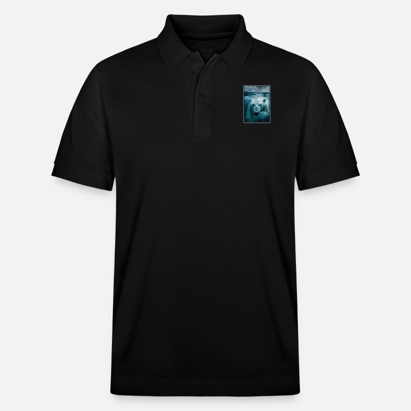 Polar Bear Eisbären Eisbär - Stanley/Stella Unisex Bio-Poloshirt PREPSTER - Schwarz