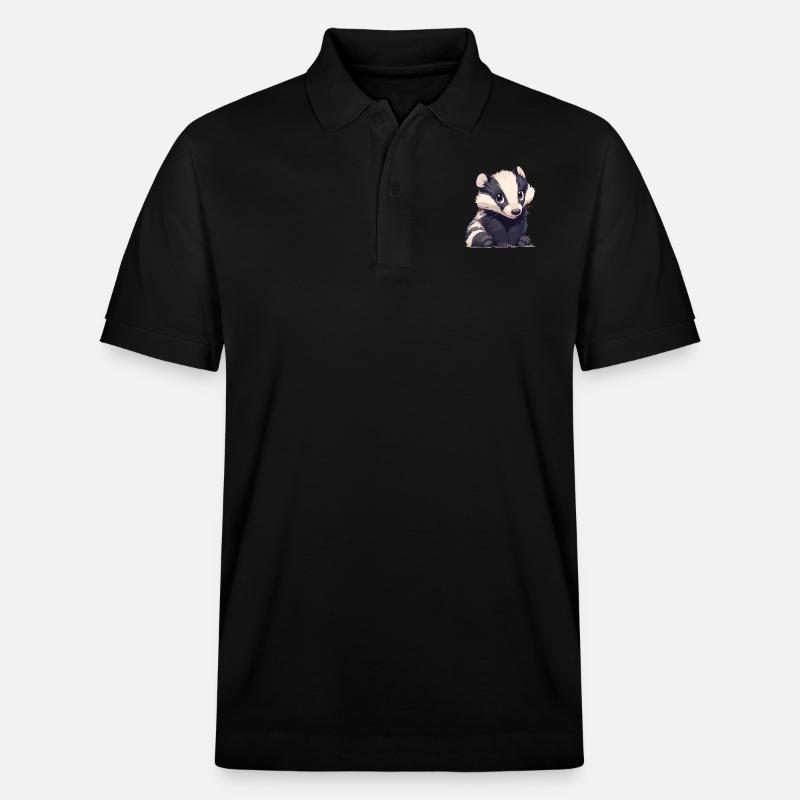 Badger Dachse Dachs - Stanley/Stella Unisex Bio-Poloshirt PREPSTER - Schwarz