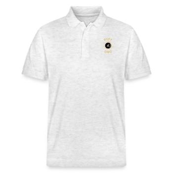 Puff musik rapper - Stanley/Stella Unisex Bio-Poloshirt PREPSTER - Weiß meliert - Vorne - Roxy (174cm) & Andy (188cm)
