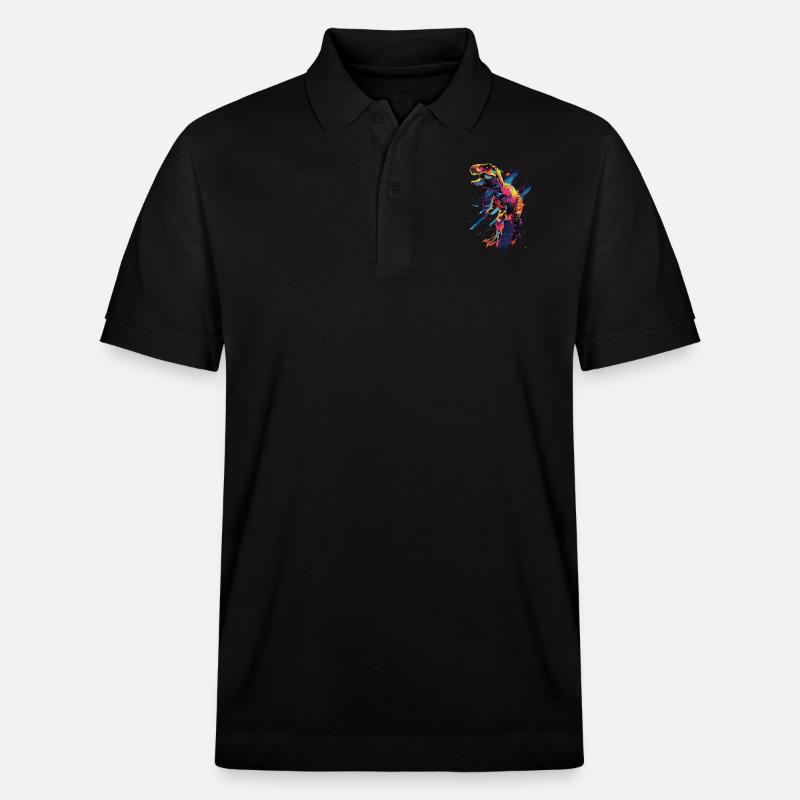 T-Rex - Stanley/Stella Unisex Bio-Poloshirt PREPSTER - Schwarz