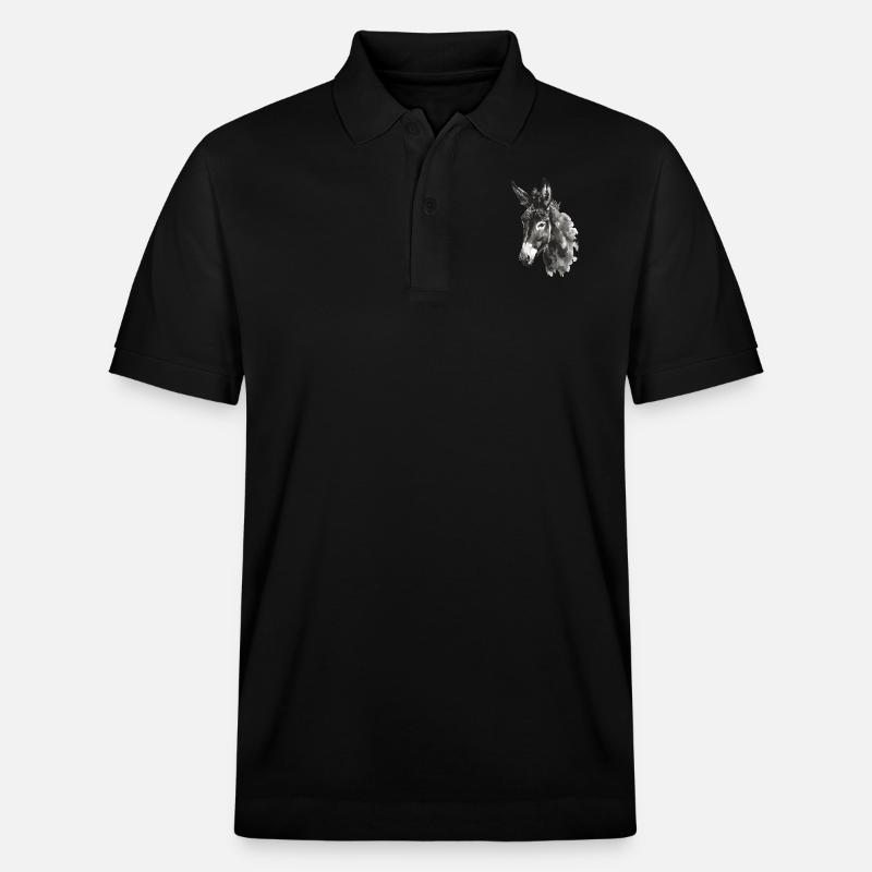 Esel - Stanley/Stella Unisex Bio-Poloshirt PREPSTER - Schwarz
