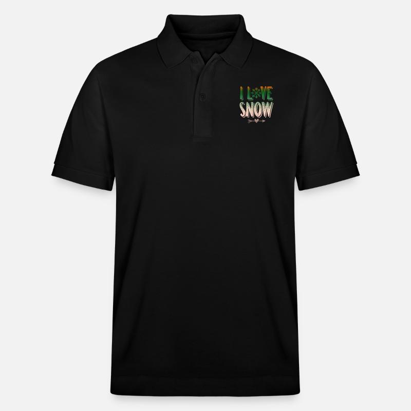 J’adore la neige - Polo PREPSTER bio Stanley/Stella Unisexe - noir