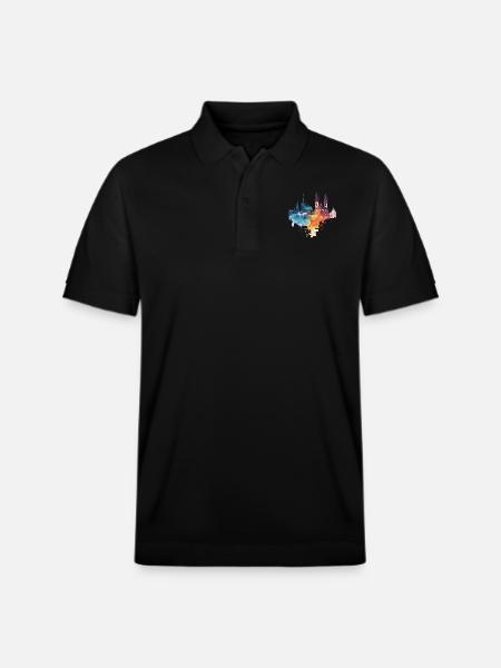 Elk - Stanley/Stella Unisex Organic Polo Shirt PREPSTER - black