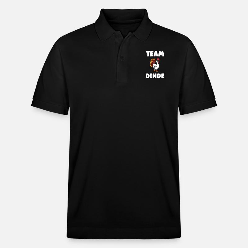 Dinde - Polo PREPSTER bio Stanley/Stella Unisexe - noir