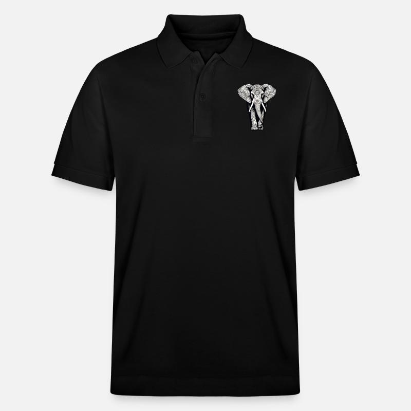 Elephant - Stanley/Stella Unisex Bio-Poloshirt PREPSTER - Schwarz