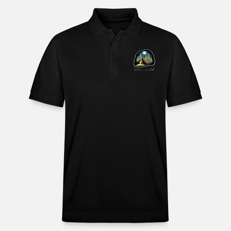 TENTES DANS LES BOIS - Polo PREPSTER bio Stanley/Stella Unisexe - noir